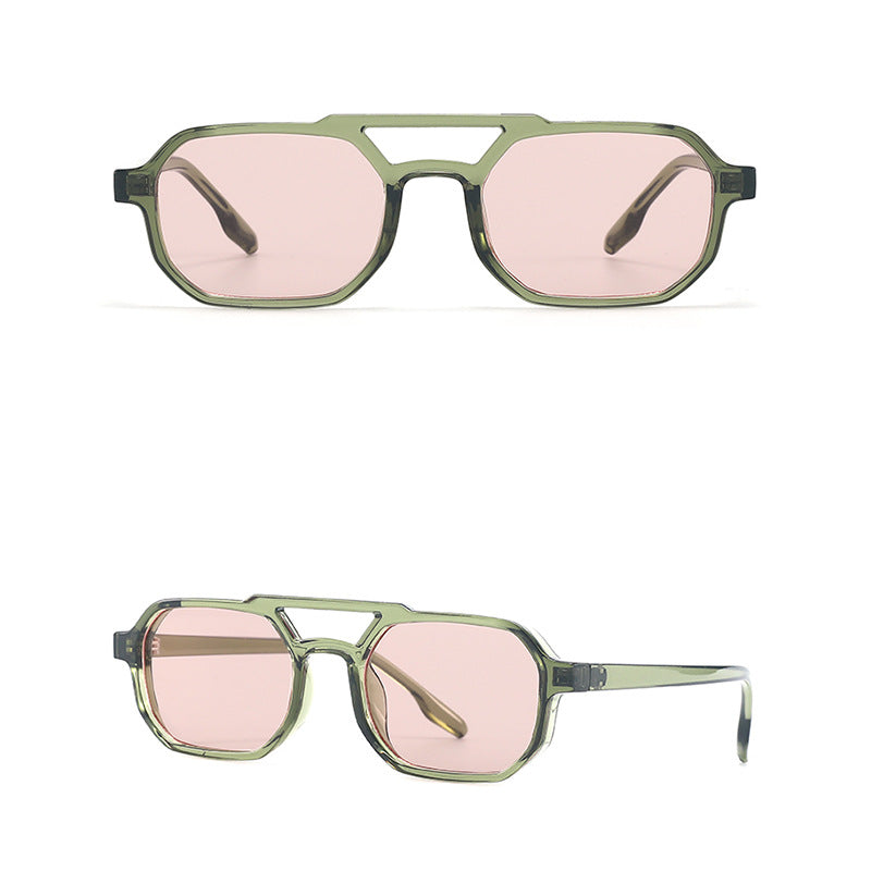 2025 Double Beam Toad Sunglasses – Big Frame Celebrity Style