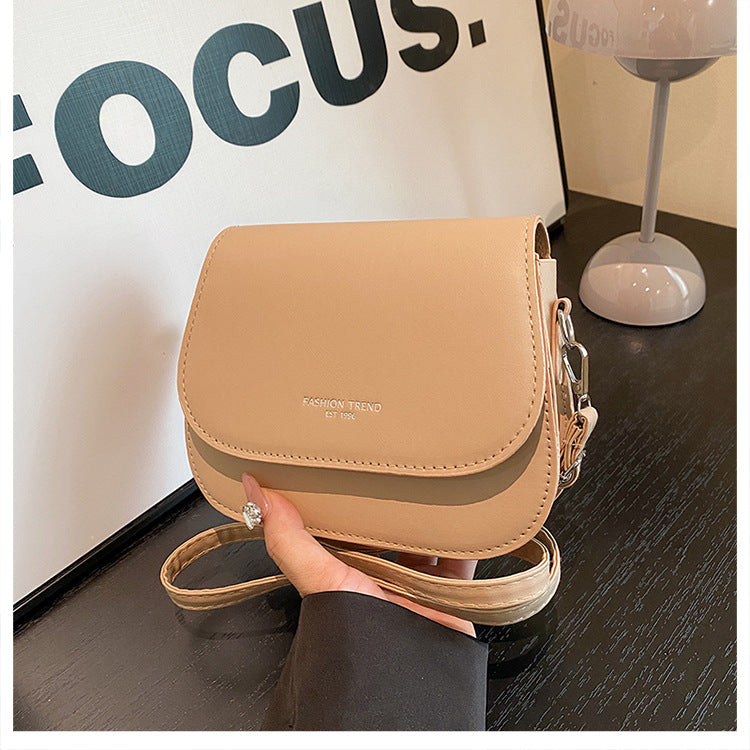 Korean Simple Saddle Square Crossbody Shoulder Bag Women New
