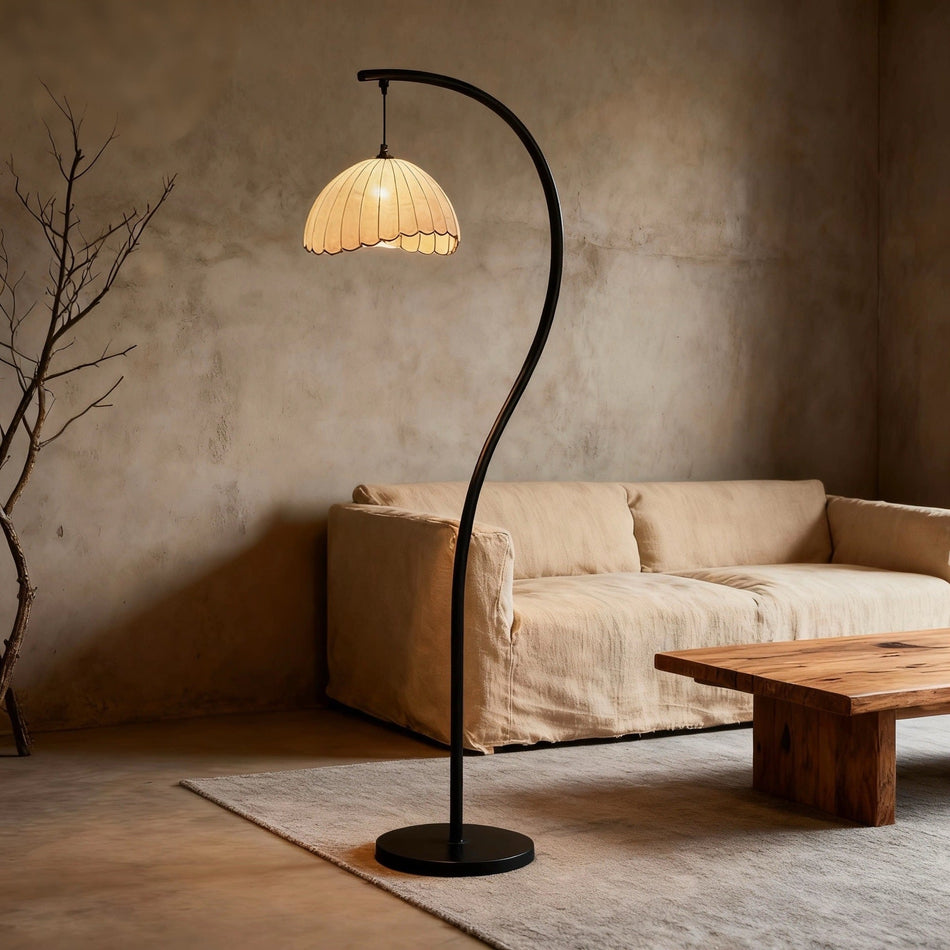 Wabi-Sabi Antique Floor Lamp Sofa Living Room Reading Corner