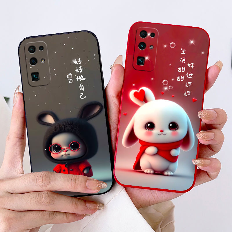 Full-Coverage Liquid Silicone Honor 30 Case - Black