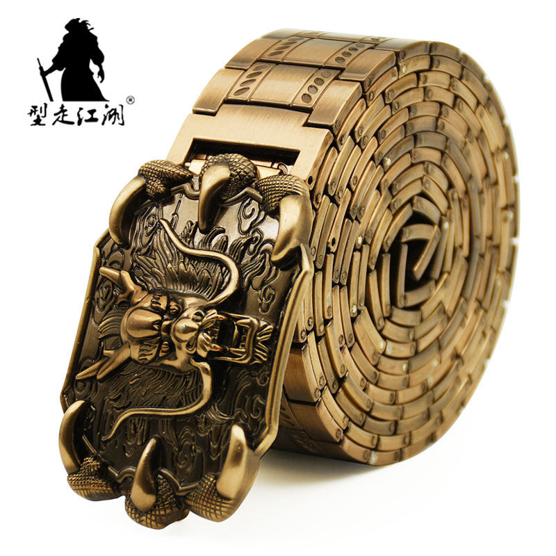 Chinese Style Tactical-Inspired Metal Belt