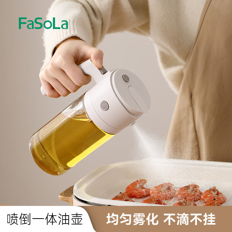 FaSoLa Dual-Purpose Glass Oil & Vinegar Injection Bottle