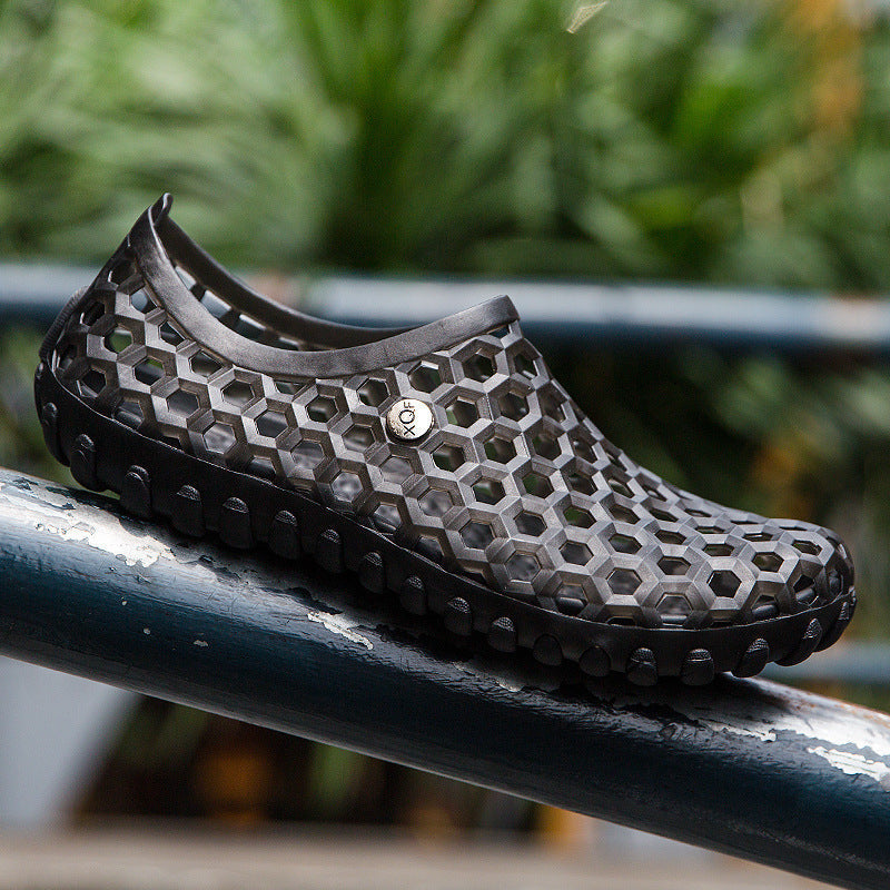 INSTOCK-Men's Mesh Beach Sandals  Breathable & Non-Slip