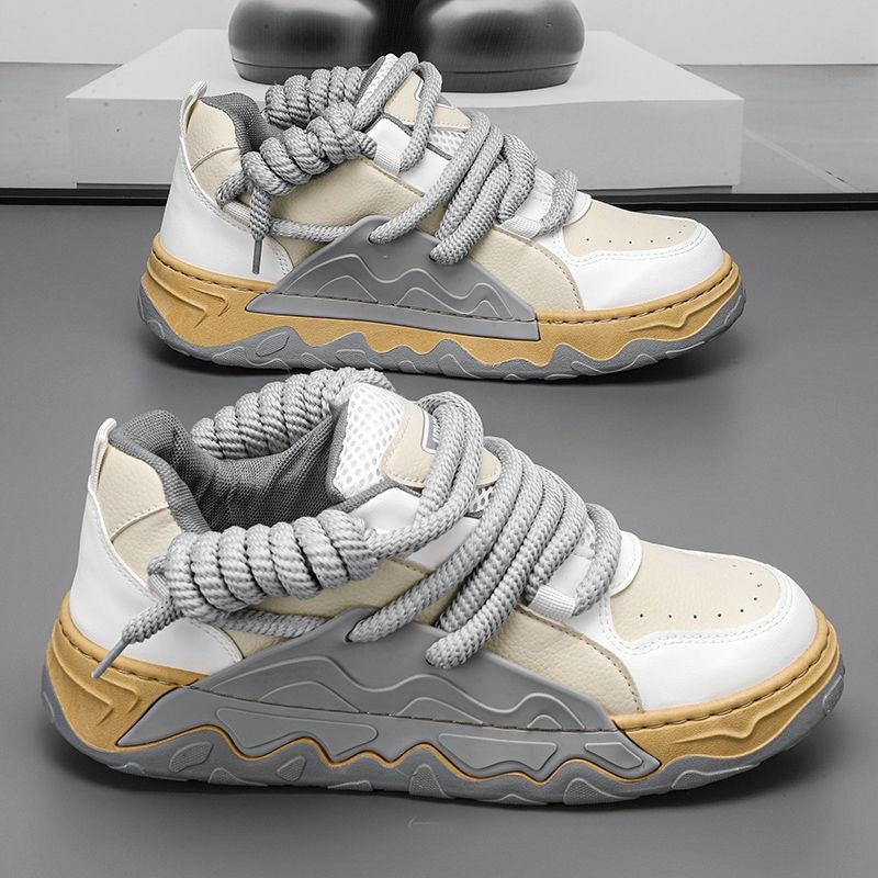 STOCK-Korean-Style Clunky Bread Shoes – Trendy Men’s Sneakers