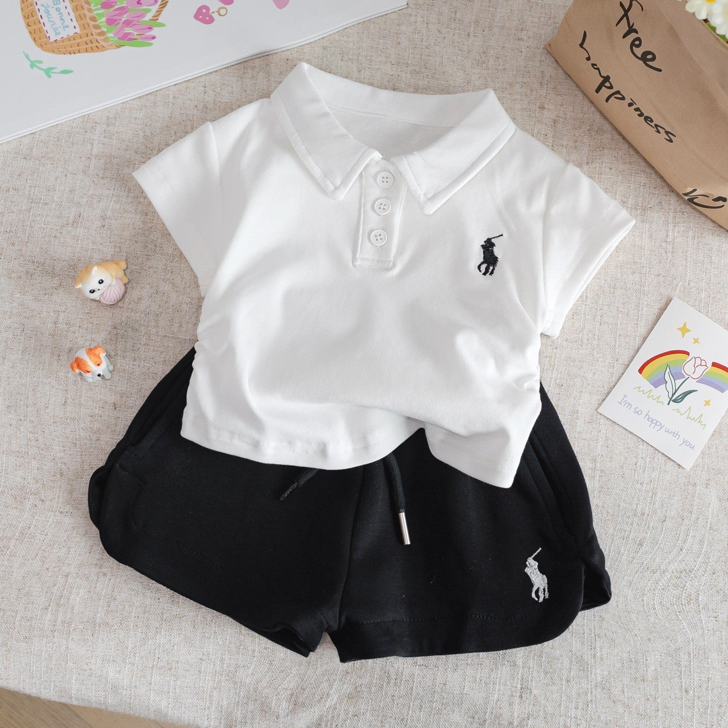 Baby Girls Korean Summer Vest Top & Polka Skirt Set – Baby & Children's Outfits – Image 13