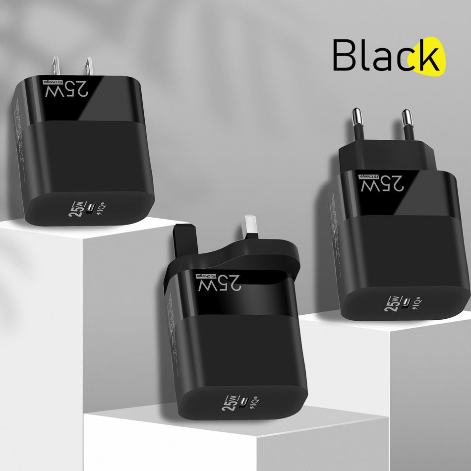 PD 25W Type-C Fast Charger – EU/US Plug