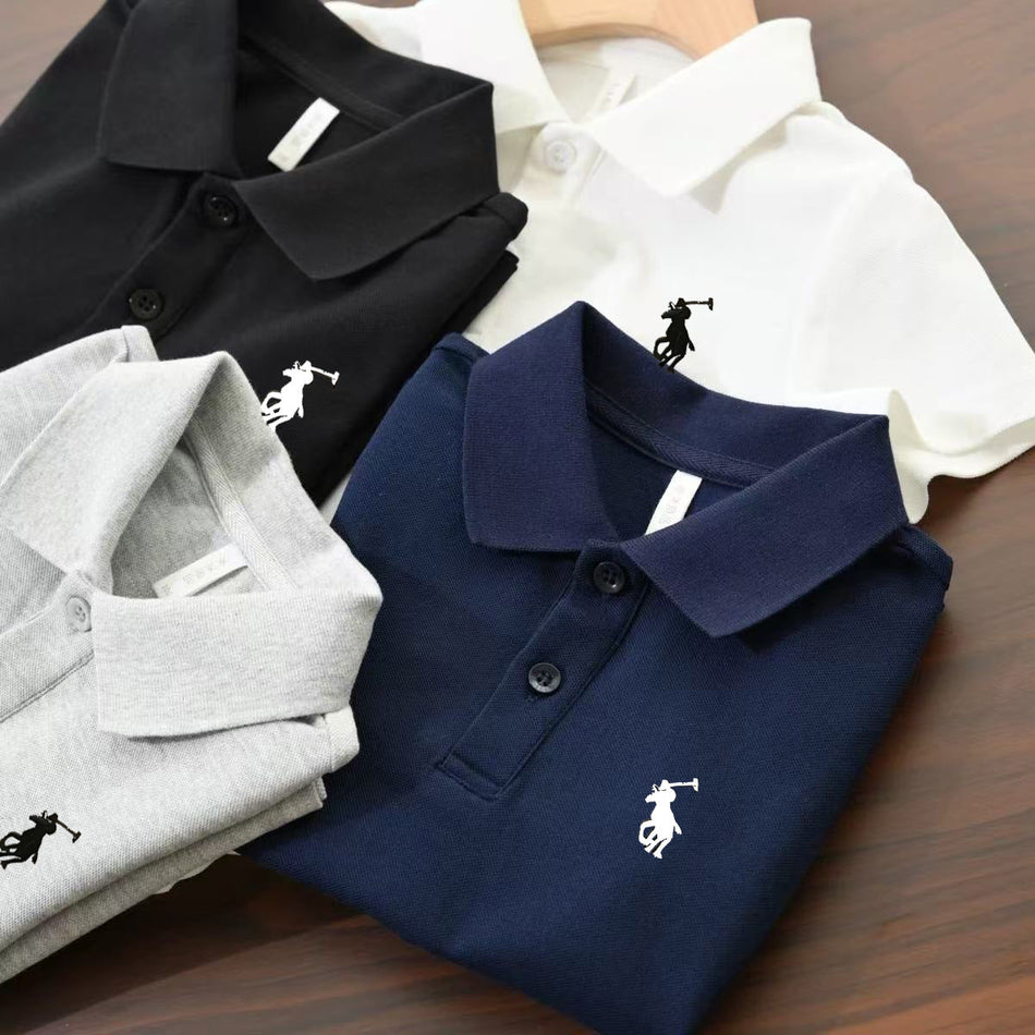 INSTOCK-Boys’ Short-Sleeve Casual POLO T-Shirt Summer