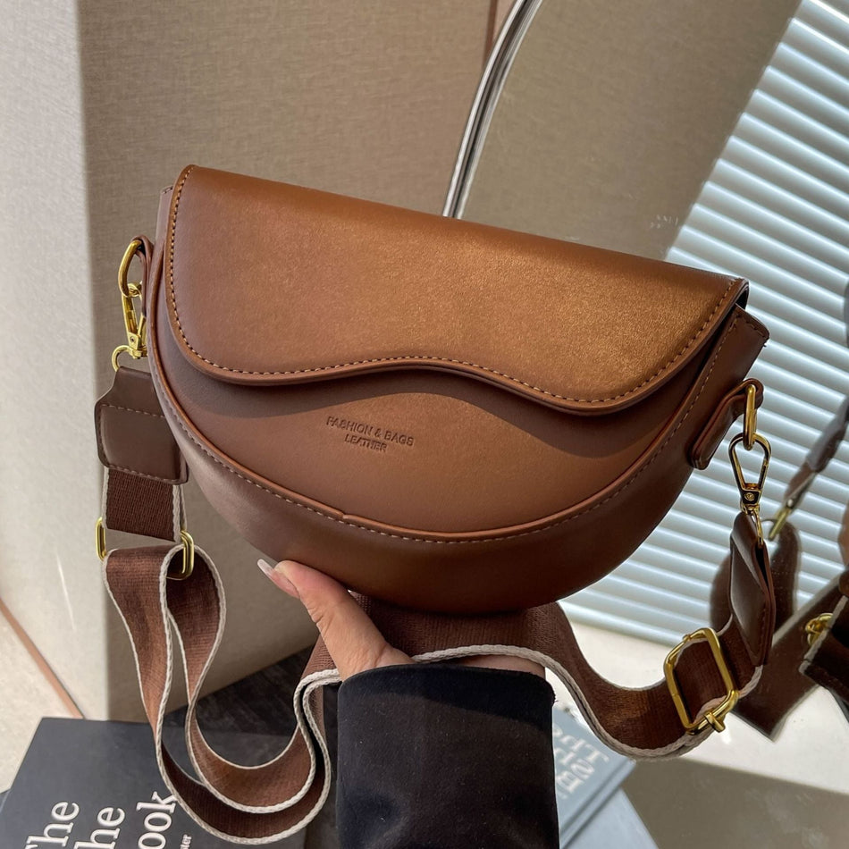 Retro Saddle Armpit Shoulder Crossbody Bag Women High End