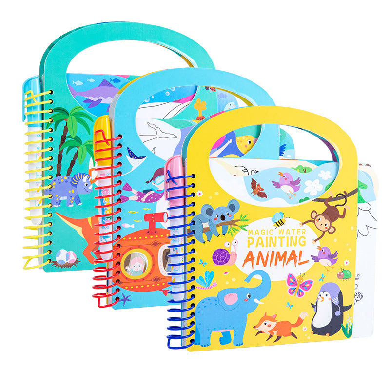 Reusable Water Painting Book – Kids Animal Learning Toy
