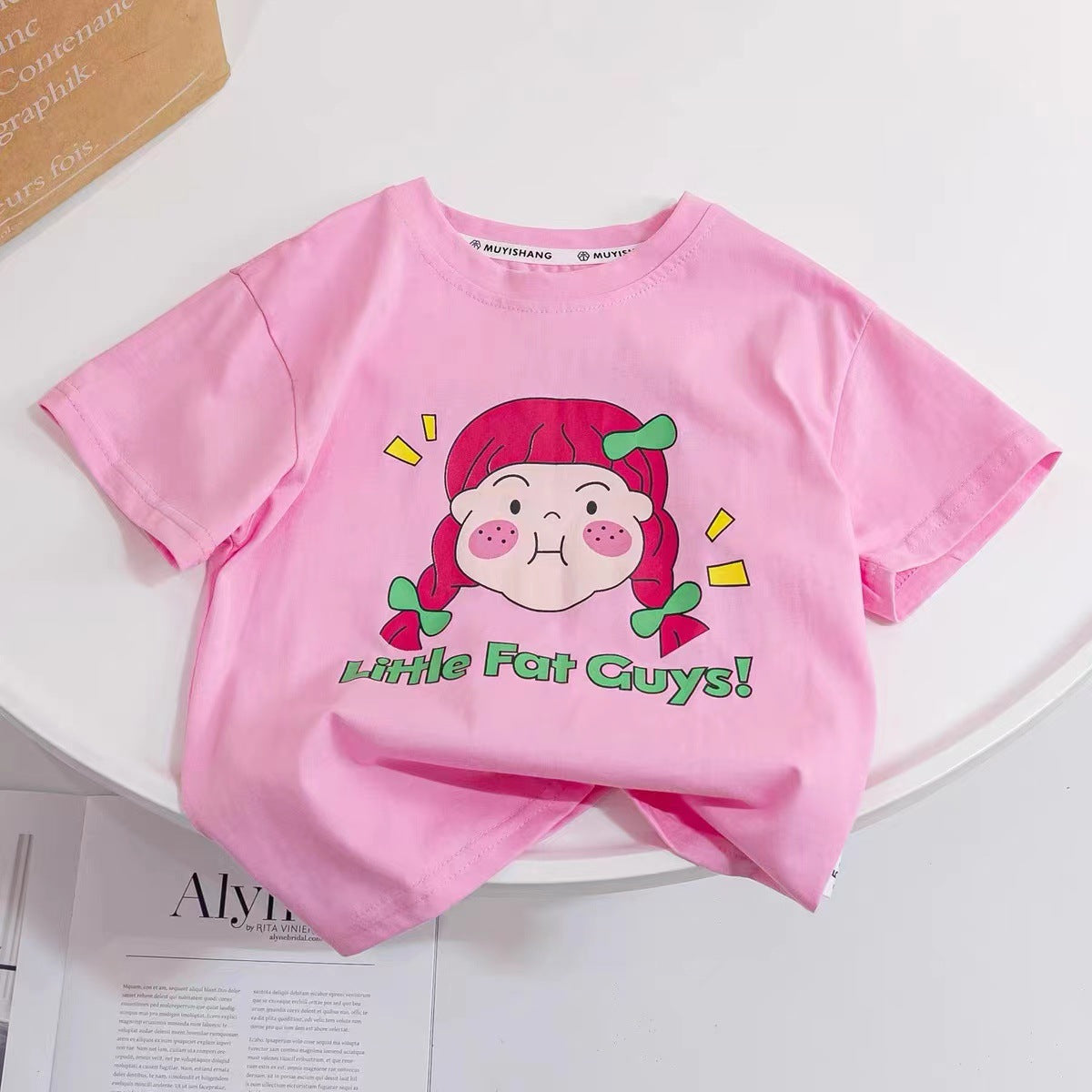 Girls Korean Style Plain T-Shirt – Cute Summer Top – T-Shirts – Image 10