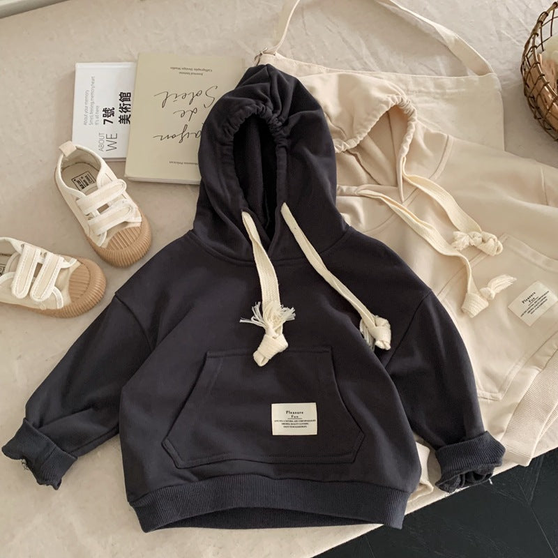Kids Hooded Pullover | Japanese Style Spring Outwear