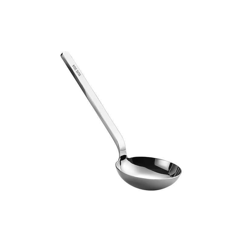 Thick 304 Stainless Steel Big Head Soup Spoon Dual-Use