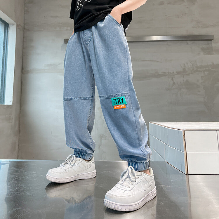 Boys' Summer Ice Silk Pants Mosquito-Proof Trousers