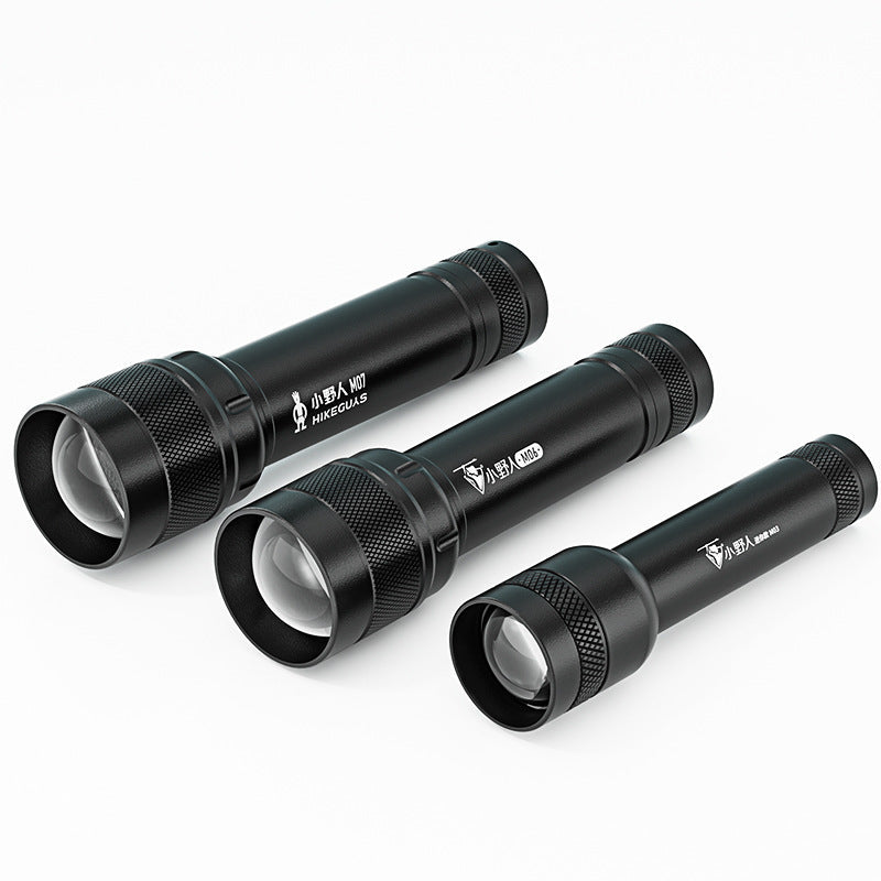 Mini Telescopic LED Flashlight – USB Rechargeable Alumi