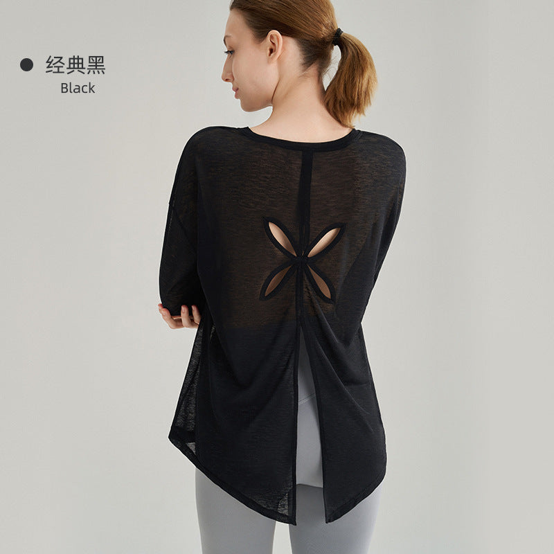 Women’s Slub Yarn Yoga Top