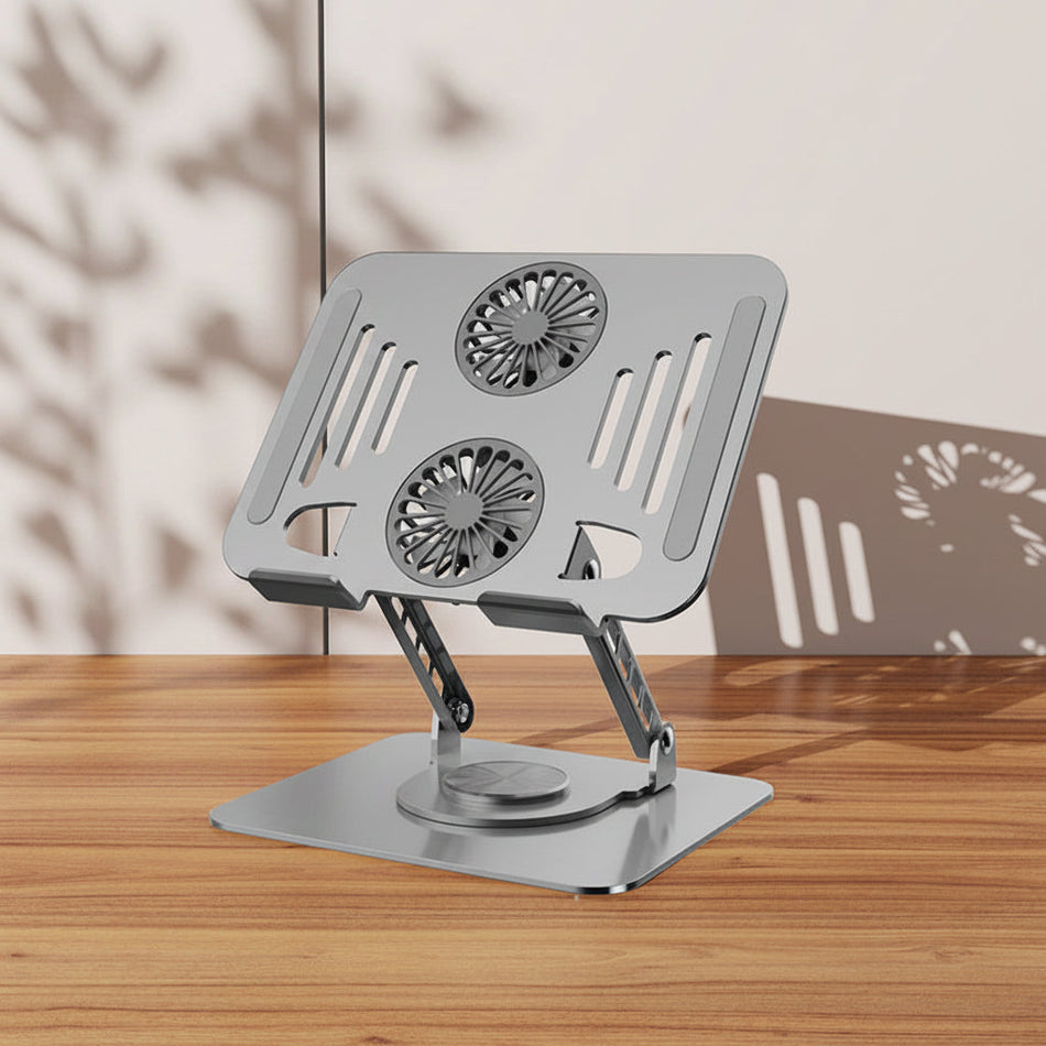 Foldable Laptop Stand with Elevated Cooling Support Frame