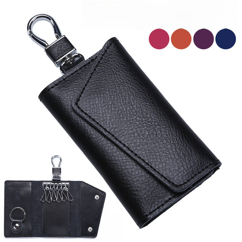 Cowhide Car Key Bag – Handy Zipper Pouch (YSB-01S)