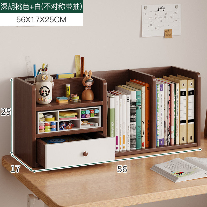 Vertical Desktop Bookshelf Office Desk Storage Rack