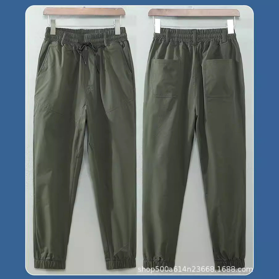 Workwear Ice Silk Quick-Dry Pants Mens 2025