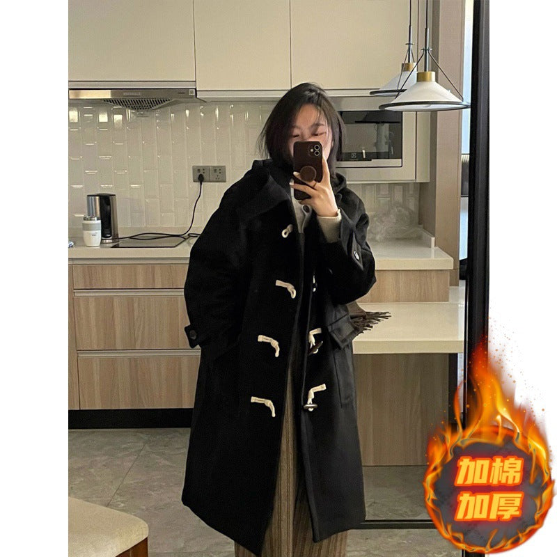 Women’s Black Woolen Coat