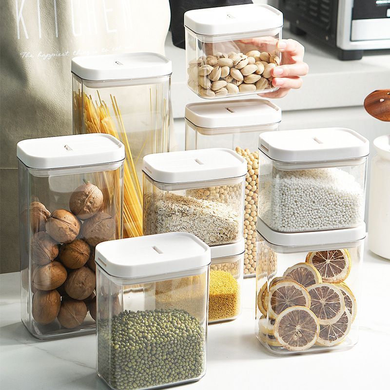 PET Sealed Storage Jar for Kitchen & Refrigerator