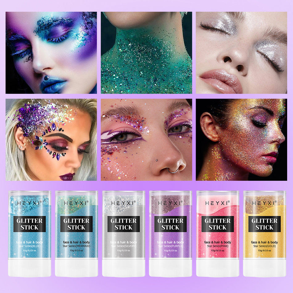 HEYXI High-Gloss Sequins Body & Hair Glitter Powder – Fantasy