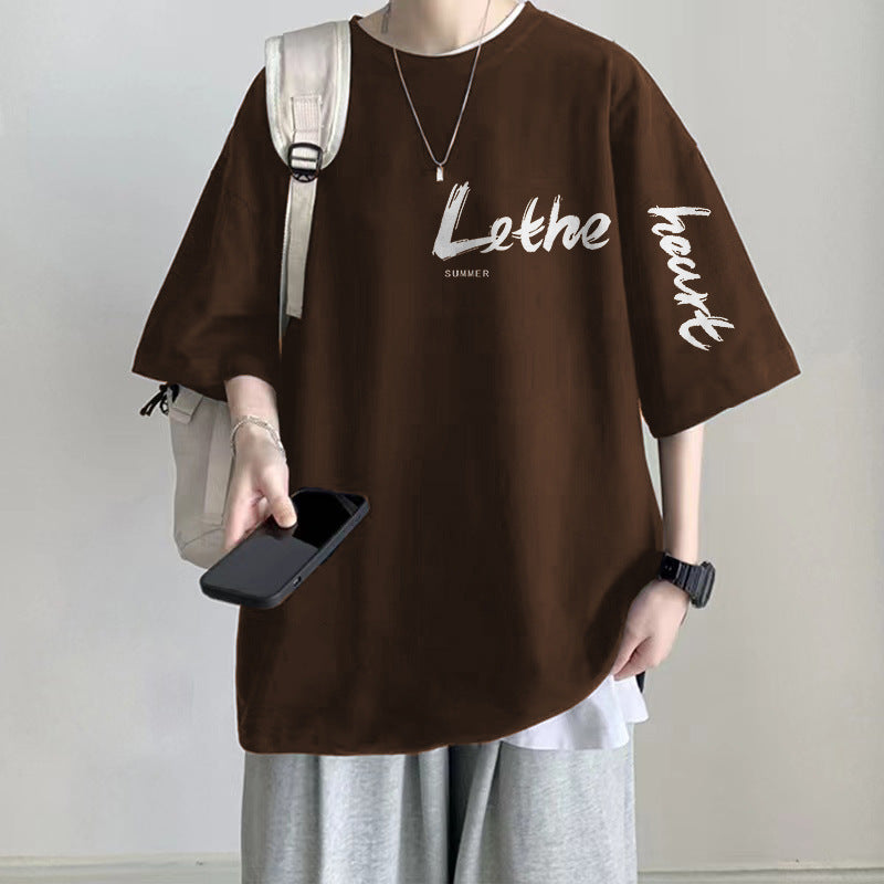 Men’s Heavy Oversized Cotton T-Shirt – Plus Size Streetwear