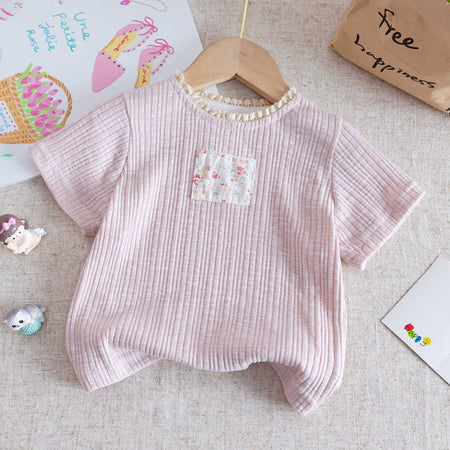 Baby Girl Floral Summer Set – Korean Style Two-Piece – Outfit Sets – Image 6