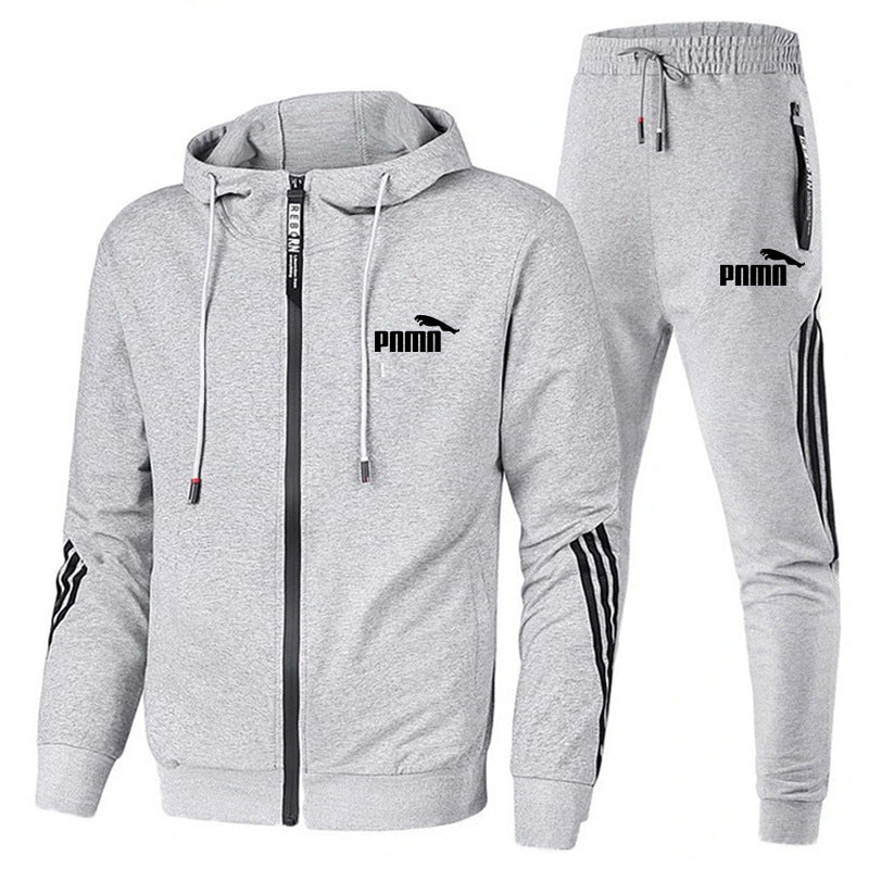 STOCK-Men’s Casual Two-Piece Sports Hoodie Sweatshirt Suit Youth
