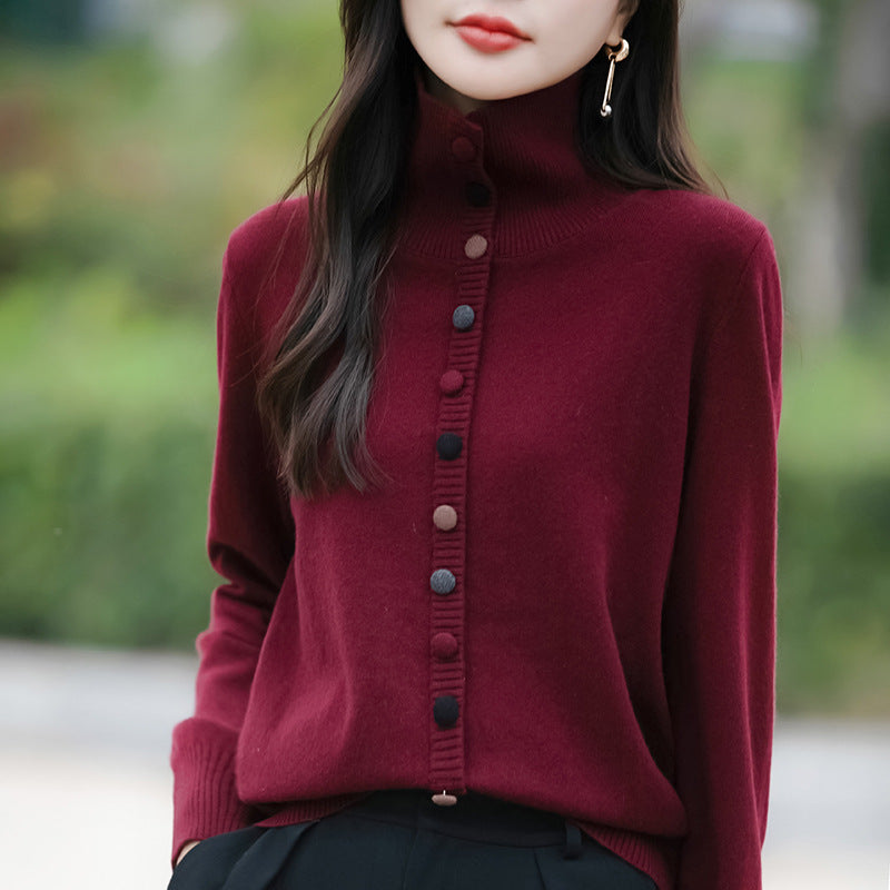 2026 Korean-Style Thick Knitted Cardigan for Women
