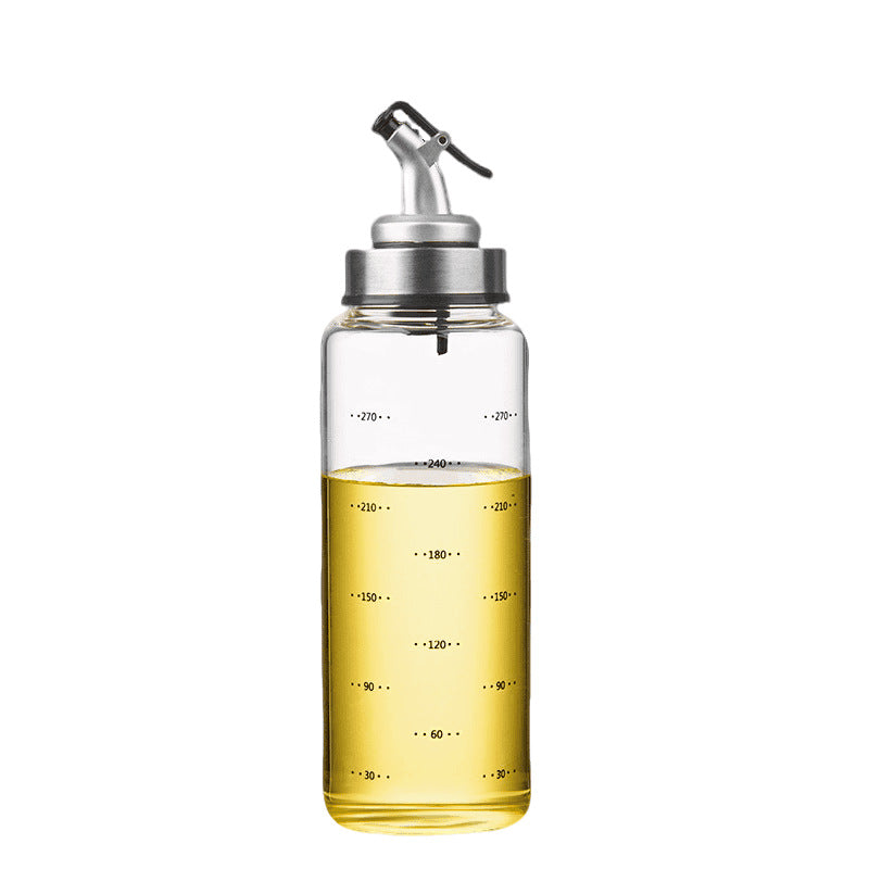 Glass Soy Sauce & Oil Bottle with No-Spill Plug