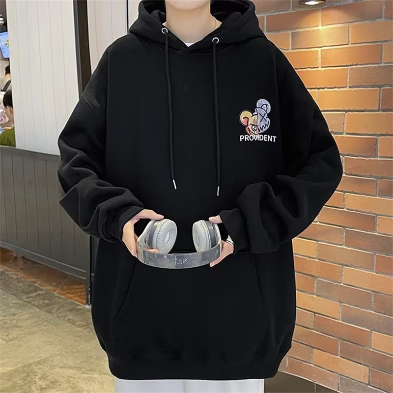 Men’s Hong Kong Style Hoodie | Autumn 2023 Loose Fashion Pullover