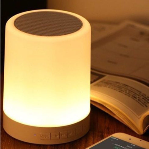 Bluetooth Speaker with Ambient Light | Touch Lamp