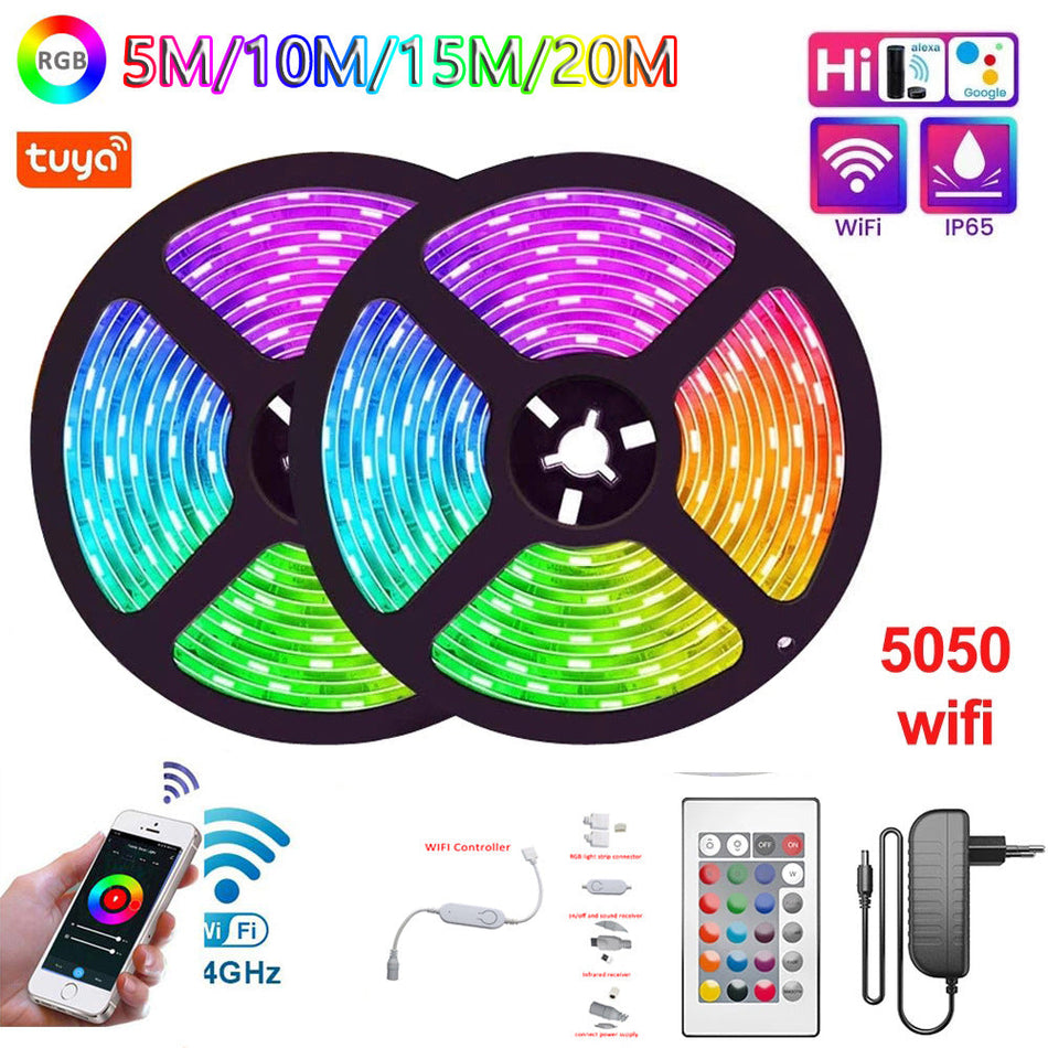 RGB LED Strip Light – WiFi, Bluetooth & IR Controlled