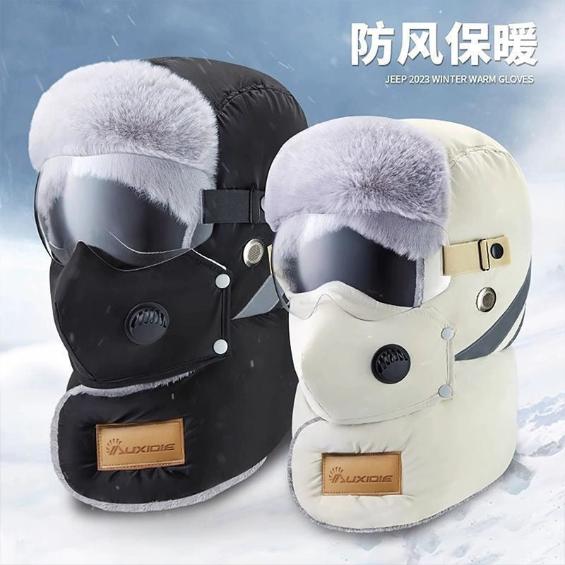 Unisex Autumn Winter Lei Feng Hat with Ear Protection Cotton