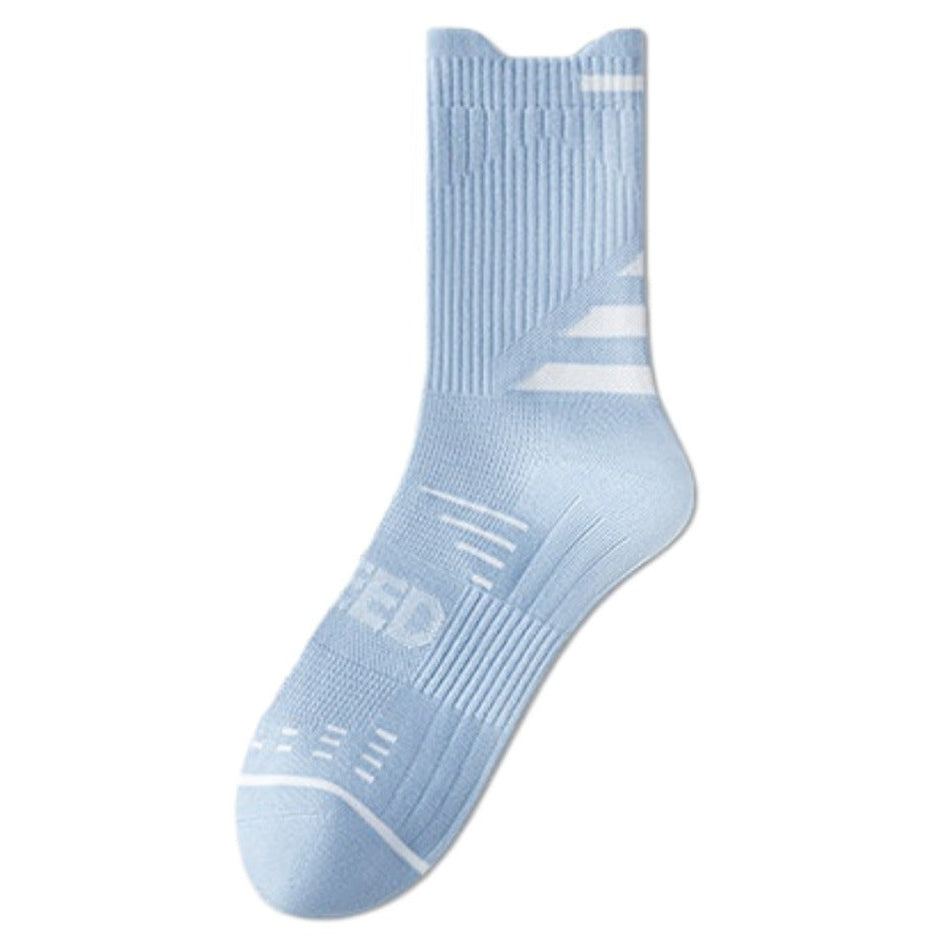 Men's Combed Cotton Sports Socks for Running & Basketball
