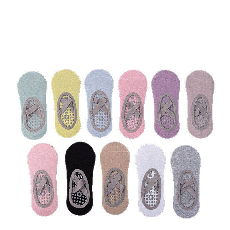 Women’s Non-Slip Short Yoga Socks – Pack of 4