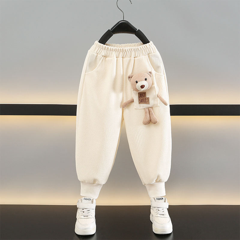 Girls Corduroy Pants | Spring Autumn Casual Trousers