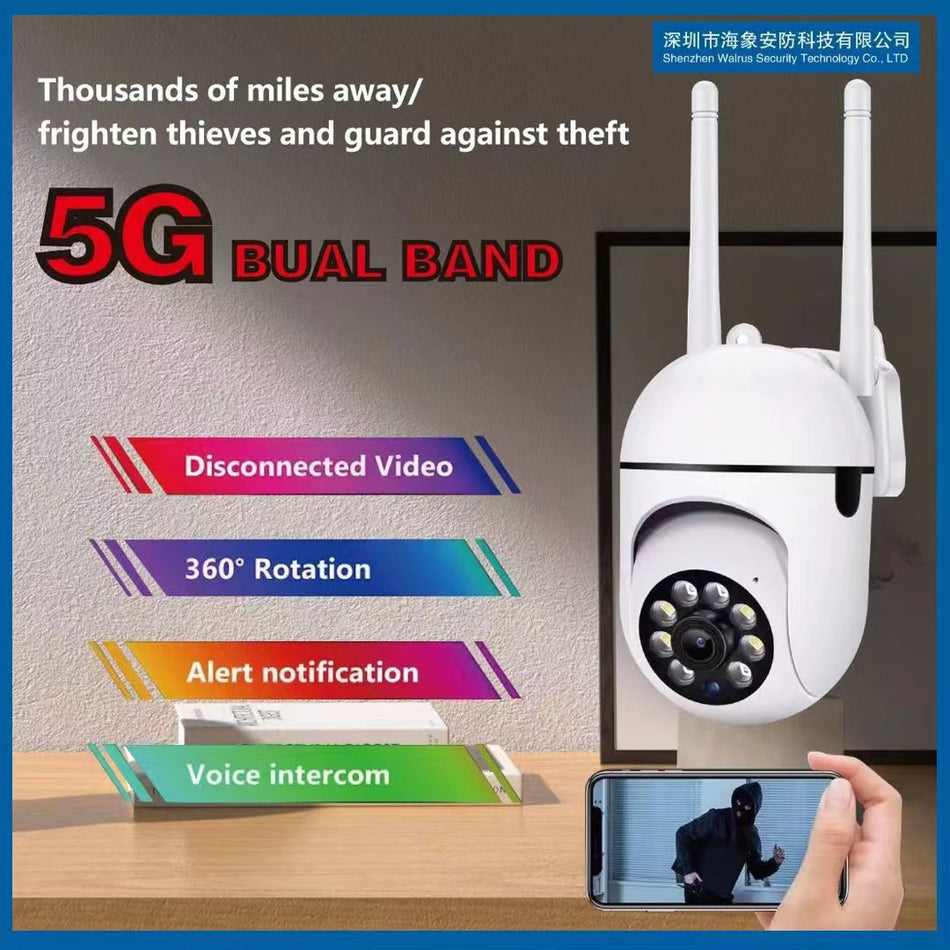 Wireless WiFi Bulb Camera – HD Full-Color Smart Home Monitor