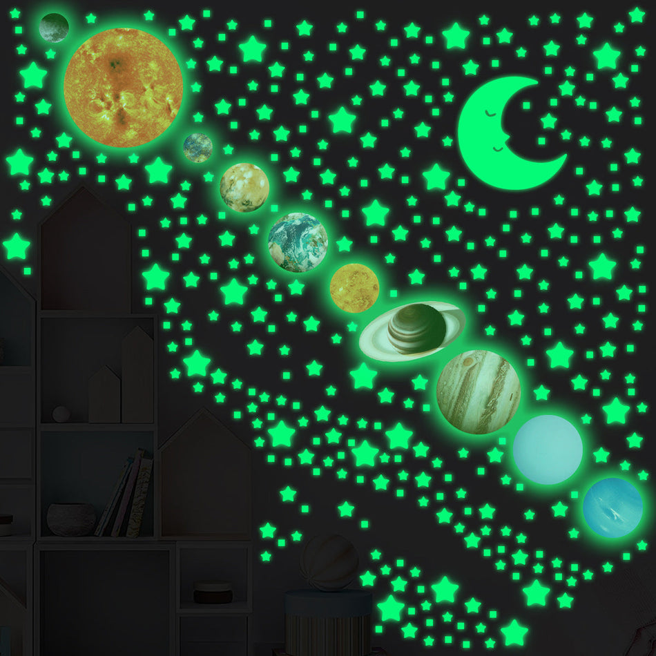 STOCK-Glow Universe Planet Stickers – DIY Wall & Ceiling Set