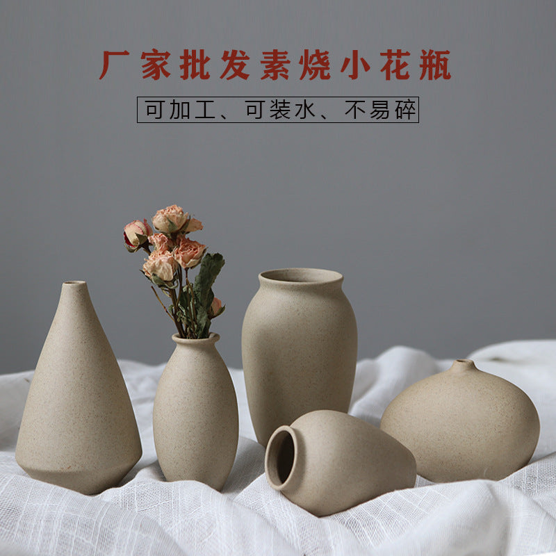 Jingdezhen Ceramic Mini Vase – Vintage Stoneware Décor