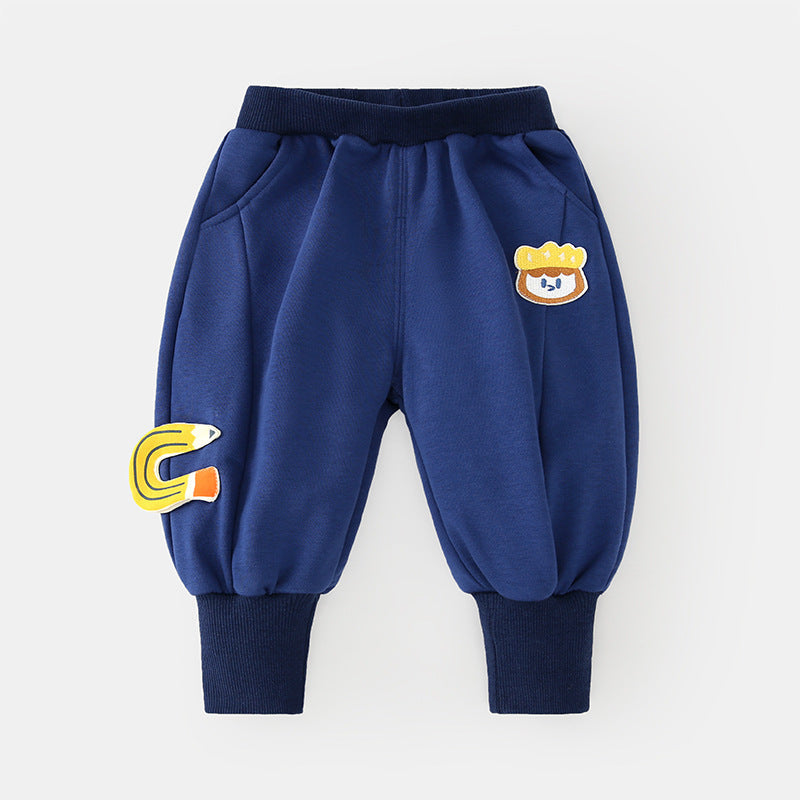 Baby Autumn Plaid Casual Jogging Pants for Kids