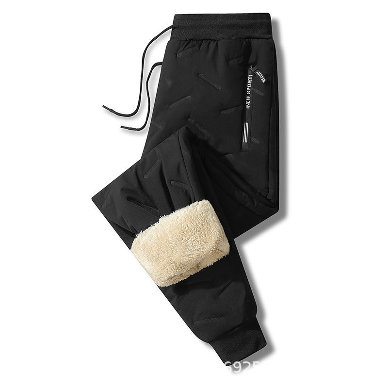 Men's Autumn-Winter Lamb Velvet Fleece-Lined Casual Pants