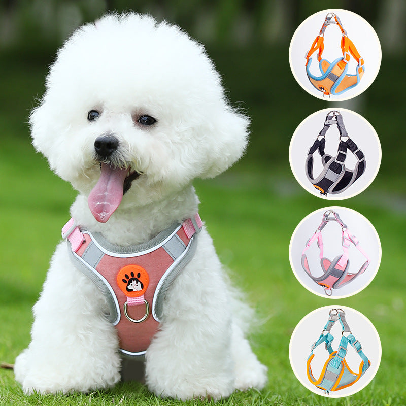 Dog Leash Vest Type Pet Small Dogs High-Leg Breathable Harness