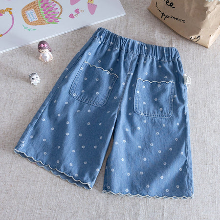 Baby Girl Floral Vest Set – Denim Two-Piece Outfit – Outfit Sets – Image 7