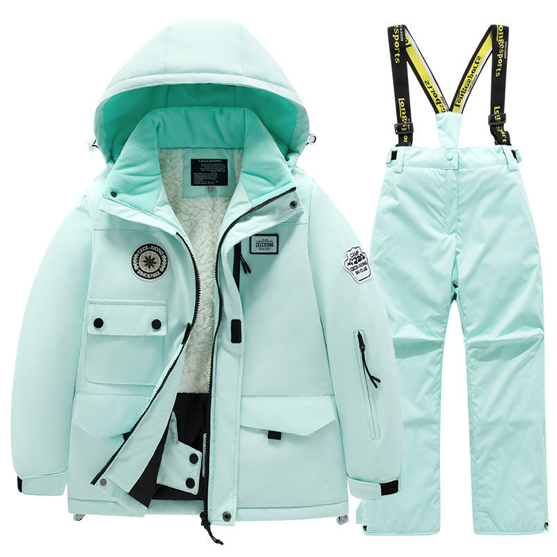 Kids’ Waterproof Ski Suit Set Warm Winter Wear