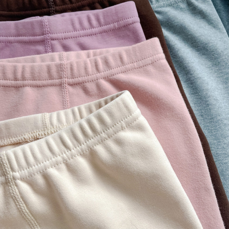 2025 Autumn Winter Girls Thickened Slim Fit Fleece Leggingss