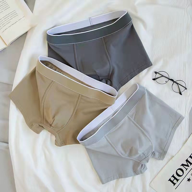 STOCK- Men’s Cotton Boxers – Comfy, Solid Color,