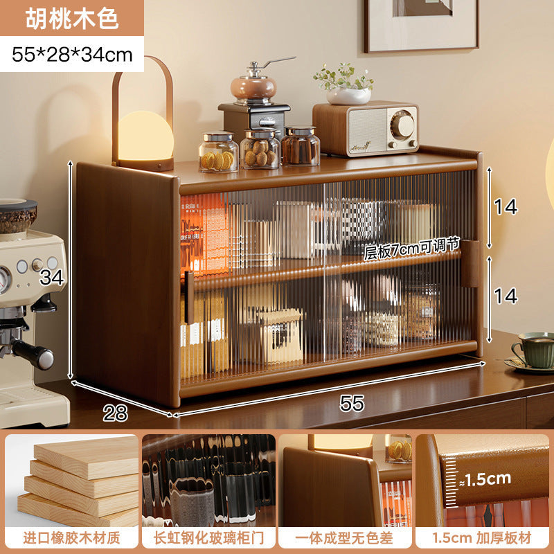 Solid Wood Luxury Cosmetics Storage Display Box