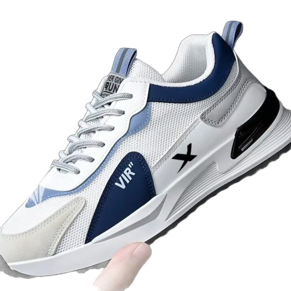 INSTOCK-Men’s Mesh-Leather Running Shoes